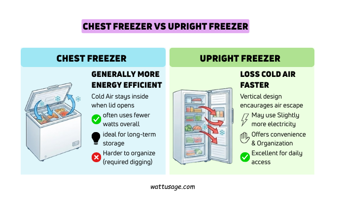 Chest Freezer vs Upright Freezer