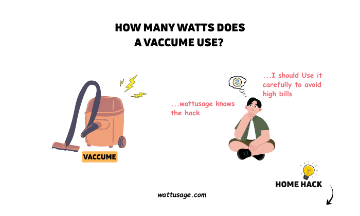 How many watts does a vaccume use