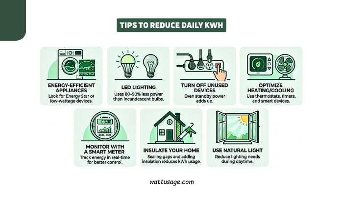 Tips to Reduce Daily kWh