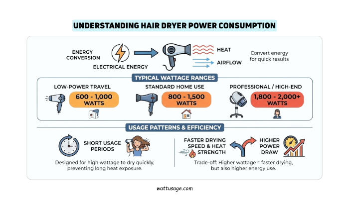 Understanding Hair Dryer Power Consumption
