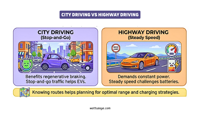 City Driving vs Highway Driving