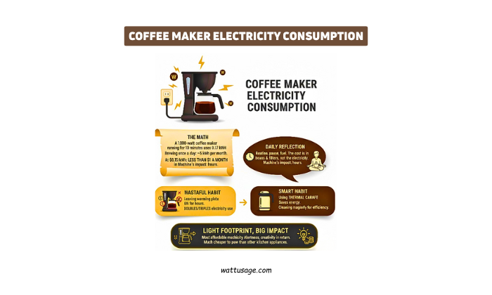 How much does an average coffee maker uses?