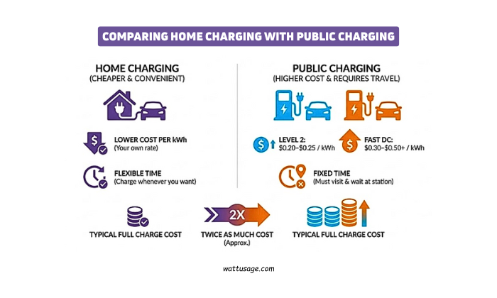 cost of charging electric car at home