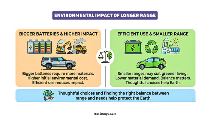 Environmental Impact of Longer Range