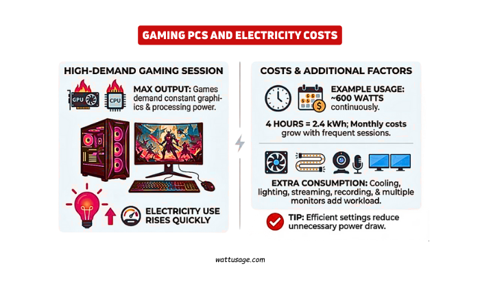 Gaming PCs and Electricity Costs