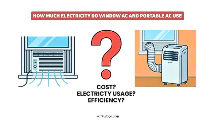 window AC and portable AC units use