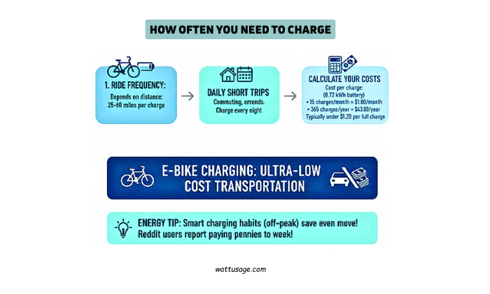 how much does it cost to charge an electric bike