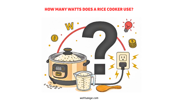 How many watts does a rice cooker use