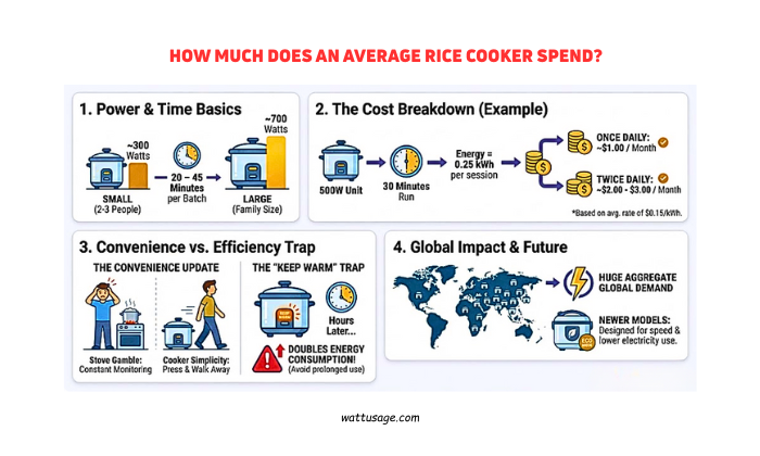 How much does an average rice cooker spend