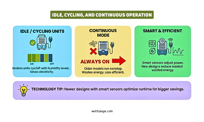 Idle, Cycling, And Continuous Operation 