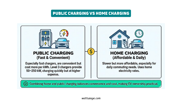 Public Charging vs Home Charging
