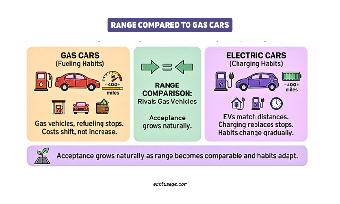 Range Compared to Gas Cars