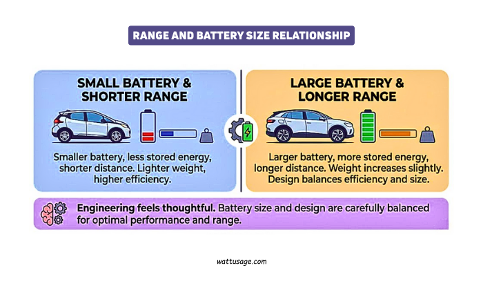Range and Battery Size Relationship