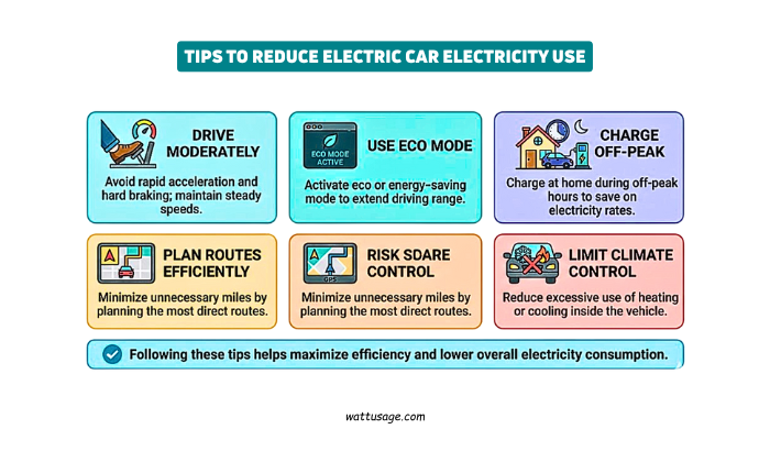 Tips to Reduce Electric Car Electricity Use