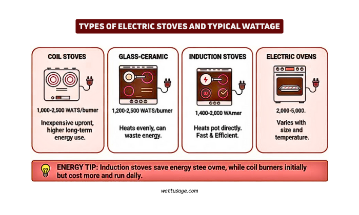 How Many Watts Does an Electric Stove Use? Energy Guide