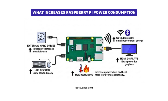 What Increases Raspberry Pi Power Consumption