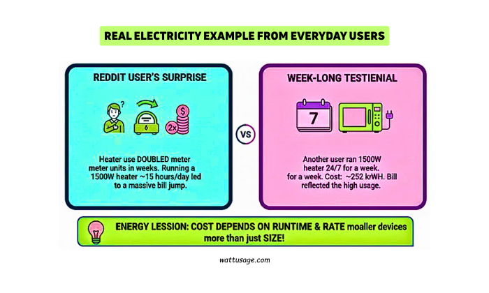 Real Electricity Example from Everyday Users
